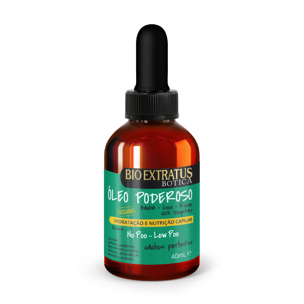 Óleo Poderoso Botica Cachos 40mL - Bio Extratus